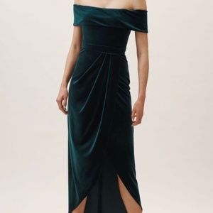 Anthropology BHLDN Green Velvet